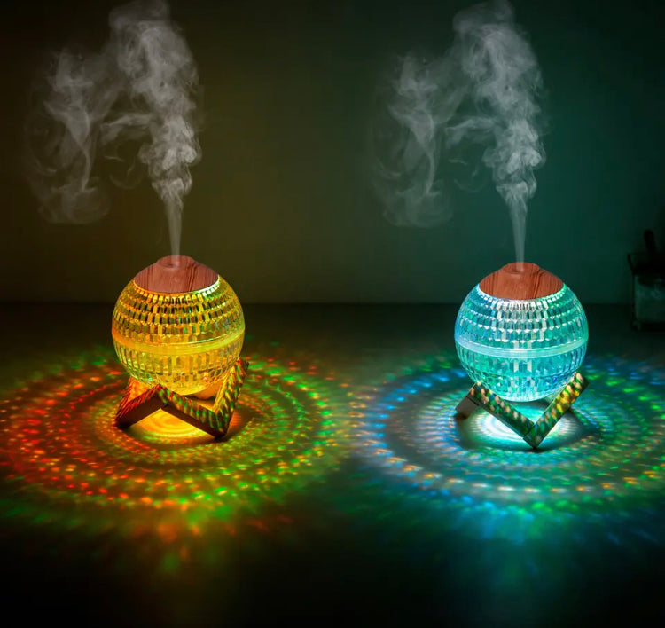 Crystal Ball Air Humidifier, USB Portable Fragrance Diffuser with Colorful LED Light, Mini Planet Ultrasonic Air Humidifier Crystal Ball Air Humidifier, USB Portable Fragrance Diffuser with Colorful LED Light, Mini Planet Ultrasonic Air Humidifier